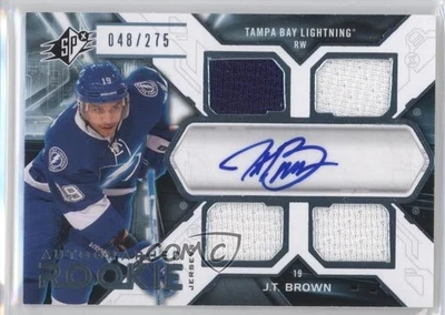 2012 SP Authentic Bonus Pack Spx Rookie Jersey /275 Tier 1 JT Brown #17 Auto RC - Image 1 of 2