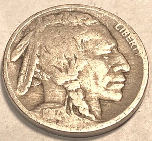 1917 P Buffalo Nickel FINE + NO RESERVE *J776 - Bild 1 von 2