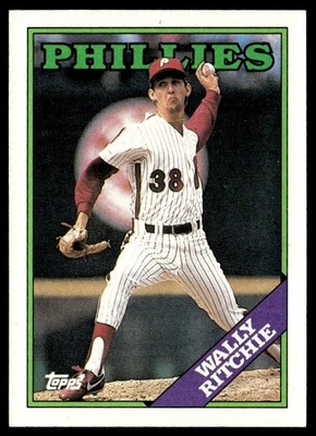 1988 Topps Wally Ritchie Rookie Philadelphia Phillies #494 - Image 1 of 2