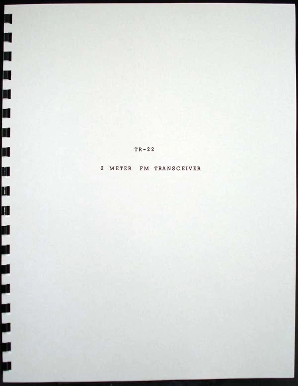 R.LDrake Drake TR-22 TR22 2 Meter FM Transceiver Operating Manual - Image 1 of 1