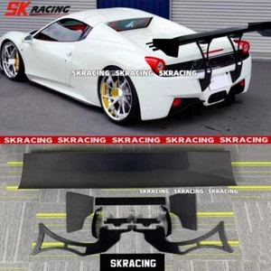 For Ferrari 458 2011-14 488 2015-23 Carbon Fiber Car Rear Spoiler Wing - Picture 1 of 23