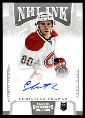 2013-14 Panini Contenders NHL Ink Christian Thomas Rookie Auto Montreal - Image 1 of 2
