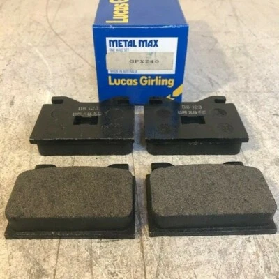 Juego de pastillas de freno de disco delanteras Lucas Girling - GPX240 / DB123 - Se adapta a Audi y Porsche Foto 1 de 2