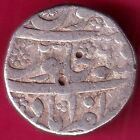 Mughals Aurangzeb Zafarabad mint Mihir Month One Rupee Rare Silver Coin#V263