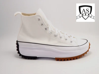 Converse запустить звезда похода Hi белый черный резинки мужские кроссовки размер 8 новый 166799C - Изображение 1 из 4