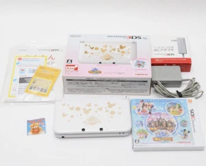 Nintendo 3DS XL LL Console Disney Magic Castle White w/Box Game AC Adapter Japan - Picture 1 of 23