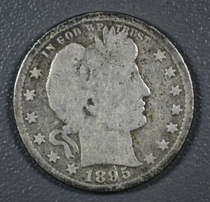1895 Barber Quarter - Semi-key  Better Date   - Picture 1 of 2