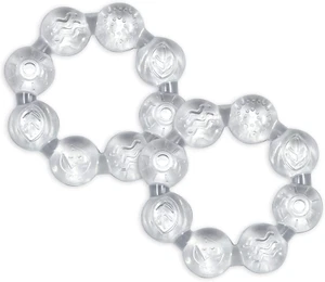 Green Sprouts Cool Ring Teethers, Clear, 2 Count - Picture 1 of 12