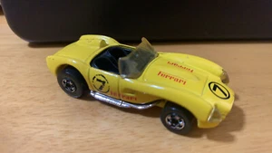 1990 VINTAGE HOT WHEELS CLASSIC FERRARI #7 YELLOW 1:64 DIECAST 2 3/4" RACE CAR - Picture 1 of 4