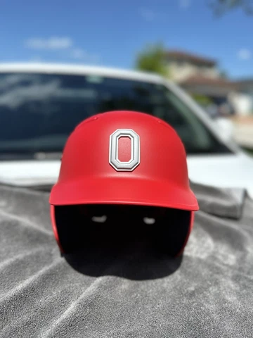 OHIO STATE BUCKEYES CUSTOM EASTON BASEBALL BATTING HELMET NEW Cover