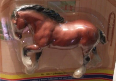 Breyer Clydesdale Little Bit Paddock Pal Bay Clydesdale 选秀马 全新卡片 — 第 1/4 张图片