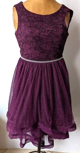 Xtraordinary Mädchen Kleid Größe 12 Party formeller Tanz Hi Low Lay Strass Geschenk - Bild 1 von 12