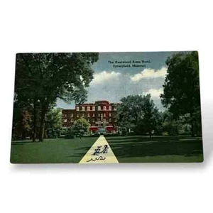 Tarjeta postal The Kentwood Arms Hotel Springfield Missouri Route 66 tarjeta de lino D26 - Imagen 1 de 2