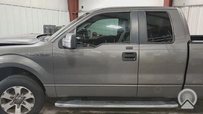 2009-14 Ford F-150 F150 LH Driver Power Front Door Assy w/Keyless Entry Gray-UJ - Image 1 of 3