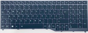 DE Tastatur für Fujitsu Lifebook U757 U758 U759 Serie mit Rahmen mit Beleuchtung - Afbeelding 1 van 2