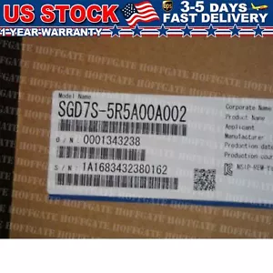 New Yaskawa SGD7S-5R5A00A002 AC Servo Drive SGD7S5R5A00A002 Expedited Shipping - Picture 1 of 1