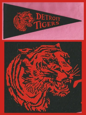 Vintage 1960’s Detroit Tigers Baseball Pennant!  WOW Cover
