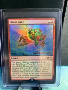 2022 MTG Chaos Wrap - Happy Holidays Foil Promo - Picture 1 of 4