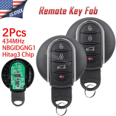 2 chaveiro de controle remoto NBGIDGNG1 para Mini Cooper Clubman Countryman 2015-2019 - Imagem 1 de 4