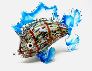 Sublime Murano 20th Century Art Glass Freeform Tropical Fish Sculpture - Picture 1 of 12