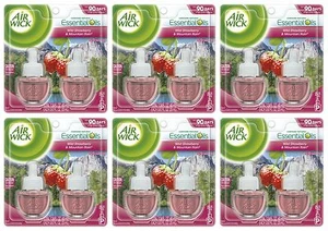 12 REFILLS Air Wick YOSEMITE Strawberry Mountain Rain Scented Oil Plug In Refill - Picture 1 of 1