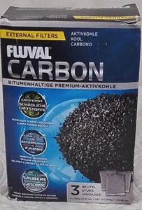NEW FLUVAL CARBON EXTERNAL FILTERS 3 PACK 3 X 100G - Picture 1 of 4