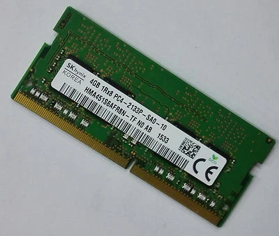 SK Hynix 4GB DDR4 2133 Laptop SODIMM RAM 1Rx8  for DELL HP Lenovo Acer - Image 1 of 4