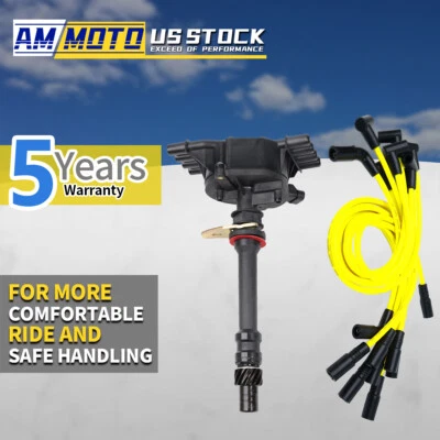 Distributor+Yellow Wire for Chevy GMC C/K1500 2500 5.0/5.7 Pick UpTruck SUV Van - Image 1 of 4