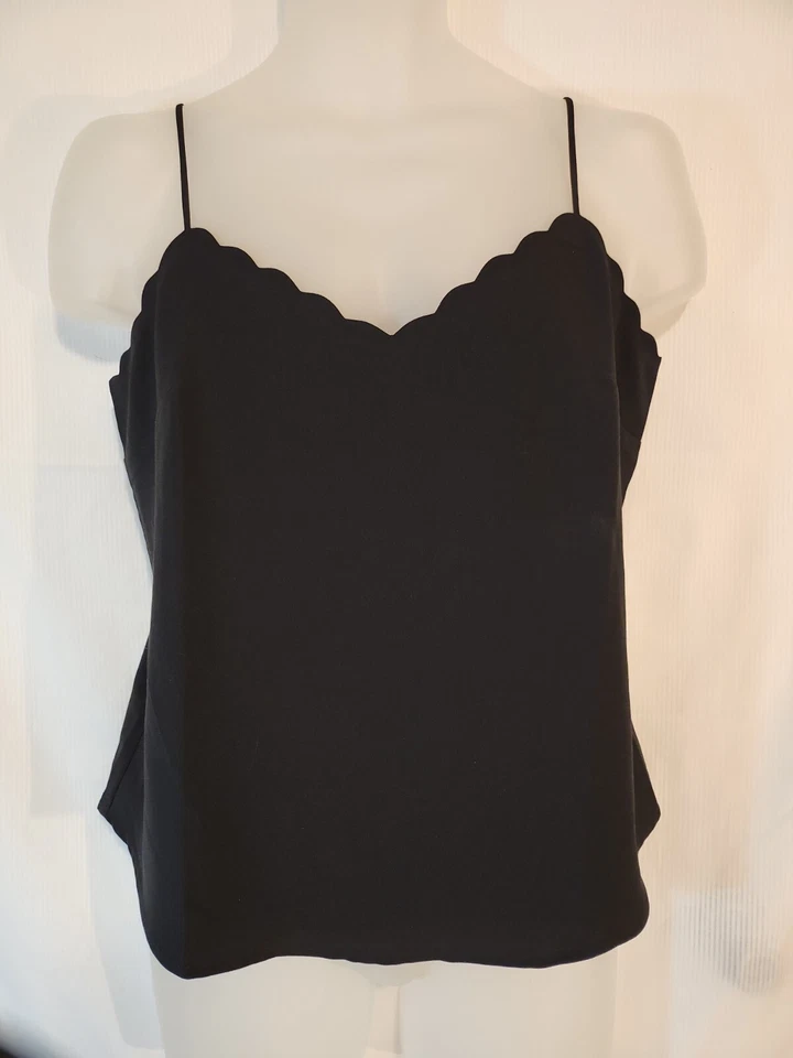 J.Crew Coral Scalloped Cami Tank Top BF810 Women's Size 6