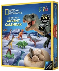 National Geographic - Dinosaur Advent Calendar - 24 Dino Figures - Picture 1 of 3