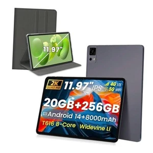 11.97 inch 4G LTE Tablet with Case, Cellular Android 14 Tablet with SIM Card - Zdjęcie 1 z 8
