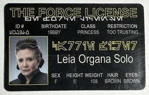 Leia Organa Solo - La Licenza della Forza - Carta d'identità - Star Wars - Novità Driver - Foto 1 di 2