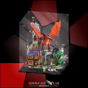 TECA IN PLEXIGLASS ACRILICO-SHOWCASE-TECA PER SET LEGO® 21348-Dungeons & Dragons - Foto 1 di 7