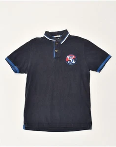 TOMMY HILFIGER Mens Polo Shirt Small Navy Blue Cotton AP03 - Picture 1 of 4