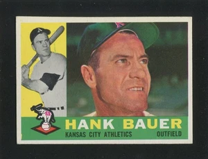 #262 HANK BAUER, Athletics - 1960 Topps: EX-MT, good centering and gloss 250413 - Bild 1 von 3