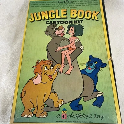 Vintage 1966 Walt Disney Jungle Book Cartoon Coloforms Set 444 - Image 1 of 4