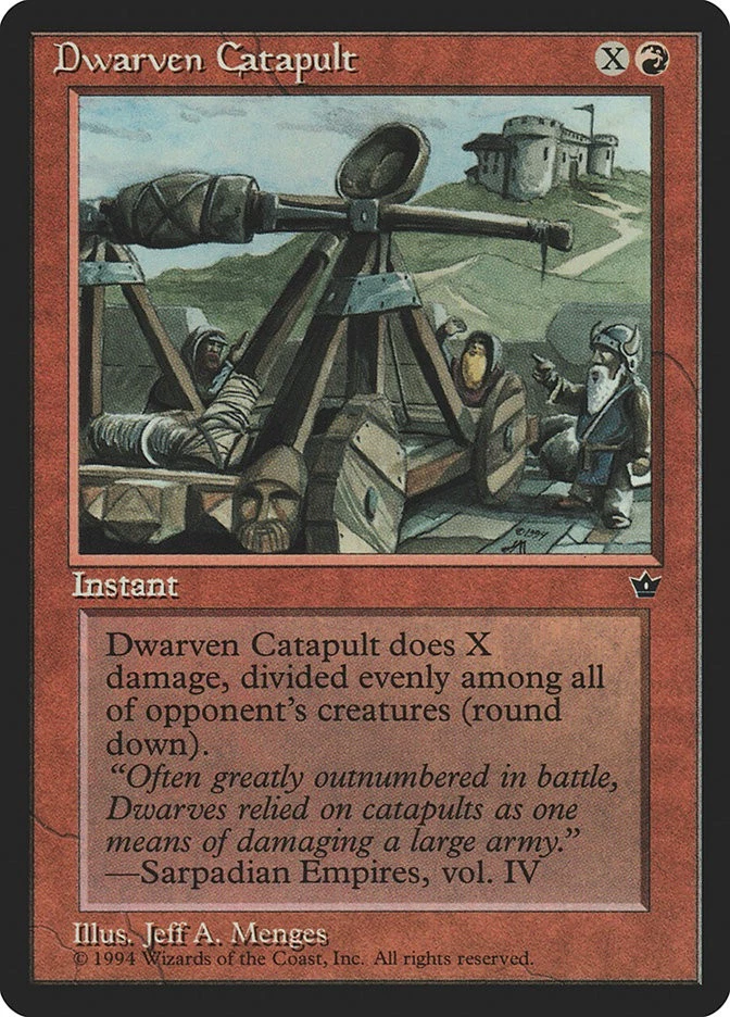 MTG Dwarven Catapult  - Fallen Empires #051 - Image 1 of 1