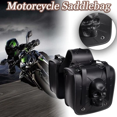 Motorcycle Saddle Bag Tool Side Bag Fit For Yamaha VMax1200 VMax1700 Waterproof - Image 1 of 4