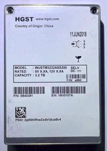 HGST SS530 3.2TB SAS SSD 10DWPD Write Intensive 98% Health - Picture 1 of 5