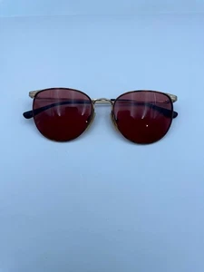 Flexon Marchon Havana Autoflex 21 Sunglasses Frame Gold Round Full Rim 135 mm - Picture 1 of 9