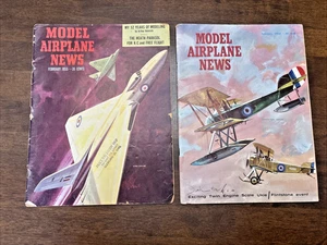 2 Model Airplane News 2 Issues February 1955 & 1964 Vintage Radio Control - Picture 1 of 24