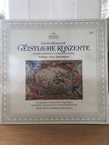 1308 LP 33giri Claudio Monteverdi Geistliche Konzerte 1973 - Bild 1 von 3