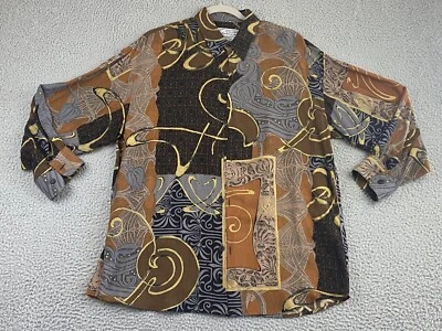 Bellows Brut Le Garage Vintage Abstract Baroque Shirt France Mens Size Medium M - Photo 1/4