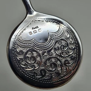 Solid Silver Miniature Hand Mirror for Chatelaine by Adie & Lovekin Ltd 1919 - Picture 1 of 9