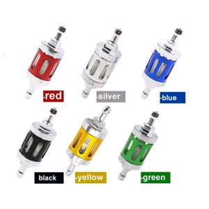 8mm Fuel Hose CNC Glass Motorcycle Gas Fuel Oil Filter For Honda Kawasaki Suzuki - Picture 1 of 17