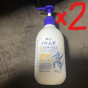 【2P SET】 Japan Hatomugi The UV Milk Gel UV Care Moisturizing SPF50+ 250ml x2 - Picture 1 of 1