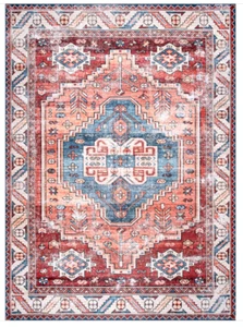 Rug Faded Medallion Area Rug Multicolor Machine Washable 4' x 6' nuLOOM Marli - Picture 1 of 11