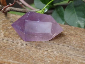 A Grade Amethyst Polished Crystal 34 Grams Double Terminated Points 45mm Long - Picture 1 of 4