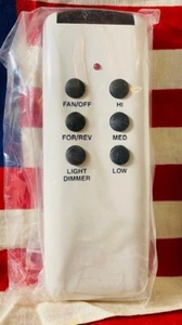UNIVERSAL CEILING FAN REMOTE CONTROL- 4 DIP SWITCHES W/ WALL MOUNT - Picture 1 of 3