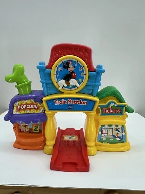 Vtech Go Go Smart Wheels Disney Mickey Mouse Train Station Ticket Booth - Image 1 of 4